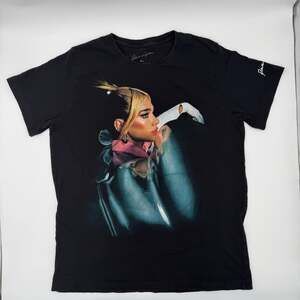 Dua Lipa Future Nostalgia Tour Shirt Womens L Black Y2K Pop Star Graphic Tee